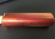 25.4MM 1 &quot;Finned Copper Tubing CuNi 90/10 Shape Type UNS12200 / UNS14200