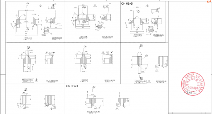 หน้าแปลนหัวฉีด, ASME SA182, ASME SA105, F11, F22, F5, F9, F91, F304L, F316L, F321H, หม้อไอน้ำ / ถังเคมี