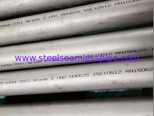 โลหะผสมทนการกัดกร่อน 625 ท่อ Inconel, ASME SB444 GR.2 Inconel 625 ท่อไม่มีรอยต่อ