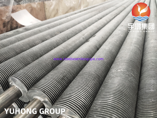 ASME SA249 TP304 ท่อปีกขัดจากเหล็กไร้ขัดสําหรับเครื่องแลกเปลี่ยนความร้อนเครื่องเย็นอากาศ