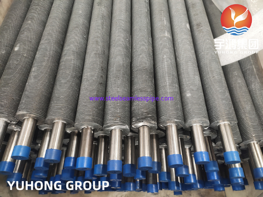 ASME SA249 TP304 ท่อปีกขัดจากเหล็กไร้ขัดสําหรับเครื่องแลกเปลี่ยนความร้อนเครื่องเย็นอากาศ