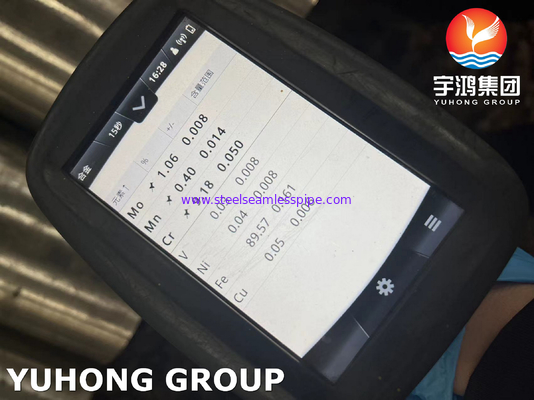 ASTM A335 P9 ท่อเหล็กสแตนเลสอุณหภูมิสูงสําหรับเครื่องแลกเปลี่ยนความร้อน สีดํา