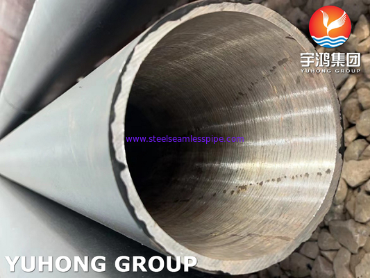 ASTM A335 P9 ท่อเหล็กสแตนเลสอุณหภูมิสูงสําหรับเครื่องแลกเปลี่ยนความร้อน สีดํา