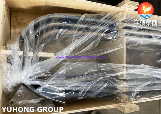 ท่อสแตนเลสแบบยับยาว sA789 s32205 S31803 การรับประกันการรักษาความร้อน