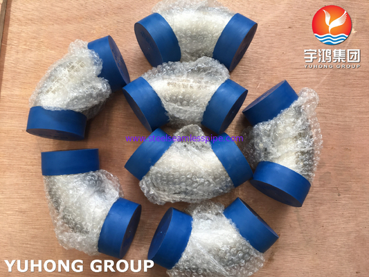 ASTM B366 WP904L เอลโคว 90 องศา สแตนเลส Buttweld Fitting ASME B16.9