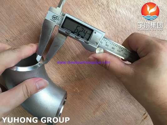 ASTM B366 WP904L เอลโคว 90 องศา สแตนเลส Buttweld Fitting ASME B16.9