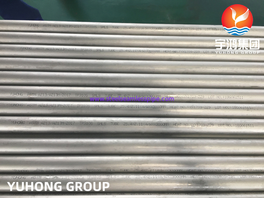 ASME SA213 TP310S 1.4845 ท่อแลกเปลี่ยนความร้อนแบบไร้รอยเหล็กไร้ขัด