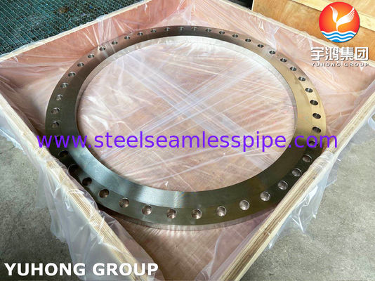 หน้าแปลนสลิปออนที่ผลิตจาก ASTM A240 SS904L พร้อมหน้าแปลนเรียบ AWWA C207 และขนาดที่กำหนดเอง