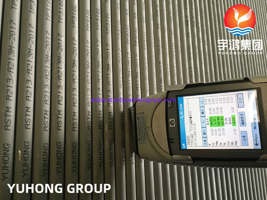 ASME SA213 TP316/316L 1.4401/1.4404 ท่อแลกเปลี่ยนความร้อนแบบไร้ผิวเหล็ก