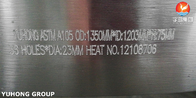 ASTM A105 สลิปเหล็กกล้าคาร์บอนบนหน้าแปลนทาสีดำปลอมแปลงหน้าแบน