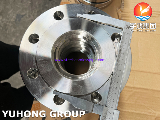 BS4504 (EN 1092-1) F316L แฟลนจ์สกรูสแตนเลส สาย BSPP สาย PN16 ประเภทโกหก