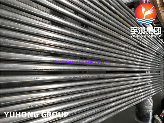 ASME SB163 UNS N04400 / Monel 400 ท่อสกัดไนเคิลไร้รอยสําหรับเครื่องแลกเปลี่ยนความร้อน