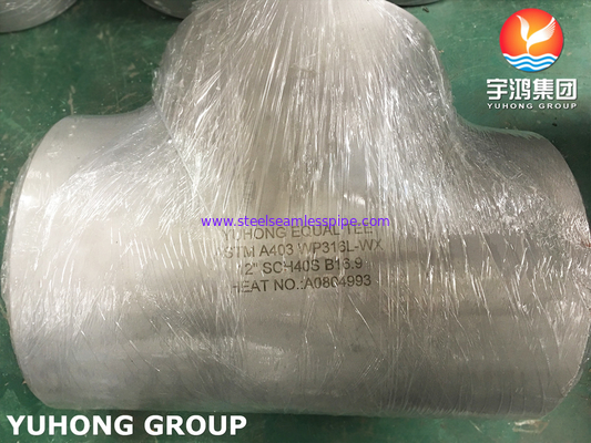 SS316L Butt Weld Fitting, A403 WP316L ชุดเทียมเท่ากัน (ไร้รอย / สวย), B16.9 มาตรฐาน