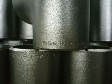 ASTM A234 WPB LR 45 องศาข้อศอกเหมาะสม 1 &amp;quot;SCH40 BW B16.9 จิตรกรรมสีดำ