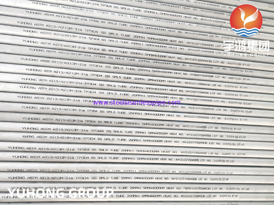 ASTM A213 TP304 1.4301 ท่อไร้รอย Austenitic สําหรับอุณหภูมิสูง