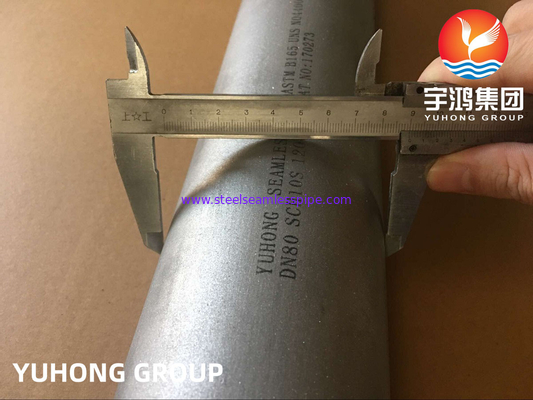 ASTM B165 โมเนล 400 N04400 ท่อสกัดไนเคิลไร้รอยสําหรับน้ําทะเล