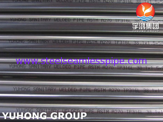 ท่อสแตนเลสไร้ตะเข็บ ASTM A270 TP316L เกรดสุขาภิบาล ผิวอบสดใส และทนต่อการกัดกร่อน