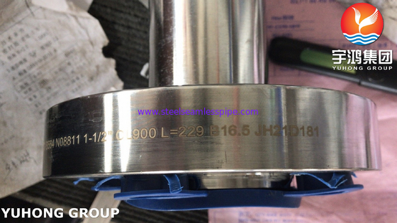 Incoloy Steel Astm B564 N08811 CL900 หน้าแปลนคอเชื่อมยาว