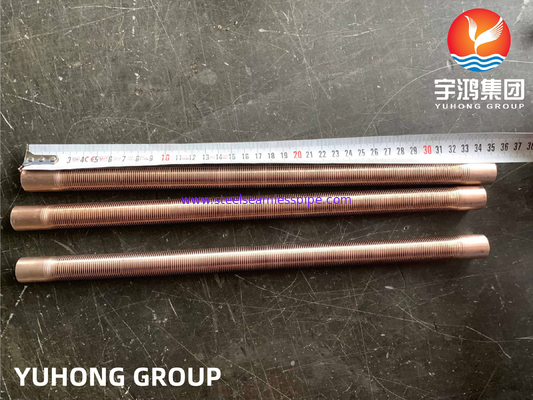 ASTM B111 C70600 Cu-Ni 90/10 ท่อปีกต่ํา สําหรับระบบทําความร้อนแบบคอนเดนเซอร์