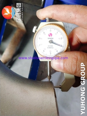 ASTM A815 S31803-S ข้อต่องอเหล็กเพล็กซ์ B16.9 สำหรับแพลตฟอร์มนอกชายฝั่ง