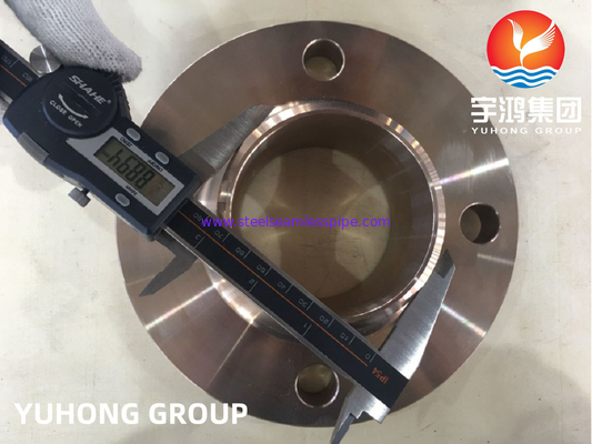 ASTM B151 C70600 2.0872 โลหะ Cu-Ni สับปลอม Weldneck Flange RF B165