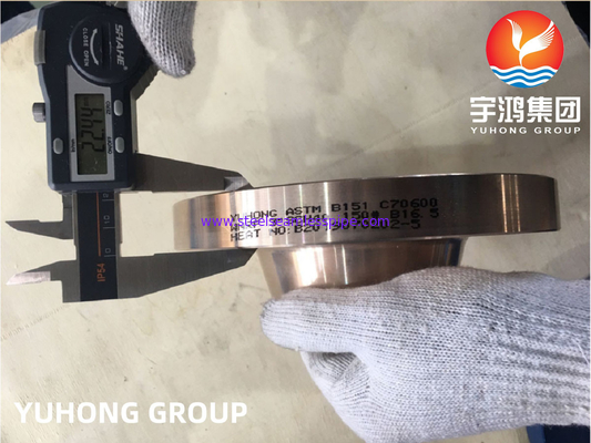 ASTM B151 C70600 2.0872 โลหะ Cu-Ni สับปลอม Weldneck Flange RF B165