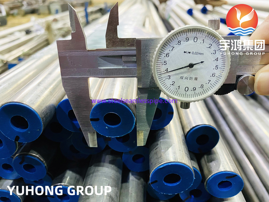 ระบบปฏิกิริยานิวเคลียร์ Tube Used ASTM B167 Inconel 600 / UNS N06600 แบบไม่มีสาย