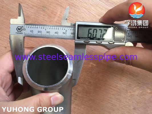 ANSI B16.9 ข้อต่อท่อสแตนเลส ASTM B366 WP904L ข้อศอก 90 องศา LR