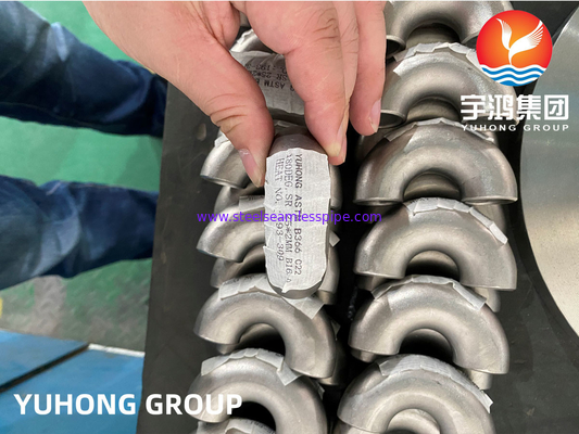 HASTELLOY C22 ELBOW 90 / 180 DEG FITNING NICKEL ALLOY ที่เชื่อมต่อด้วยสแตนเลส