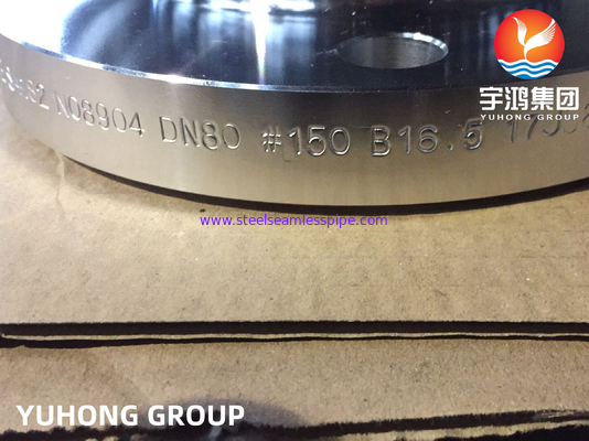 ASME SA182 F904L, UNS N08904 สแตนเลสสไลด์บนแฟลนเจอร์หน้ายก B165