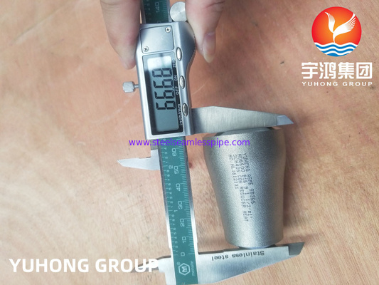 Buttweld ASME SB366 N06600 2.4816 Inconel 600 เครื่องลดความจุ