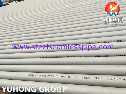 ท่อเหล็กไร้ขัด austenitic ASTM A269 TP304L, ใช้สําหรับการใช้งานทั่วไปที่ทนทานต่อการกัดกร่อน