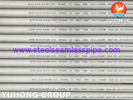 ท่อเหล็กไร้ขัด austenitic ASTM A269 TP304L, ใช้สําหรับการใช้งานทั่วไปที่ทนทานต่อการกัดกร่อน