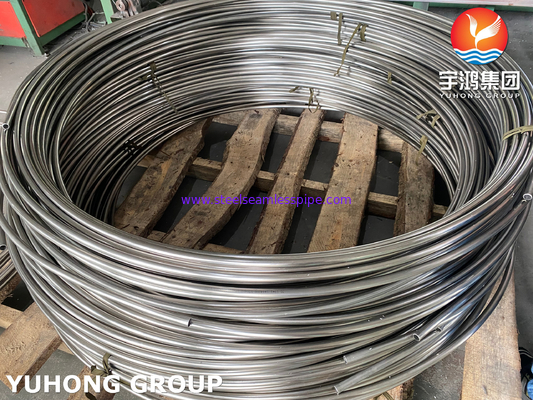 ASTM A269 TP316L สแตนเลส สายท่อลวดไร้รอย BA สายท่อลวดคอนเวคชั่น
