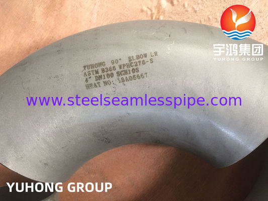 ASTM B366 Hastelloy WPHC276 / N10276 90 LR Elbow, B16.9 อุปกรณ์ท่อสำหรับเครื่องปฏิกรณ์เคมี