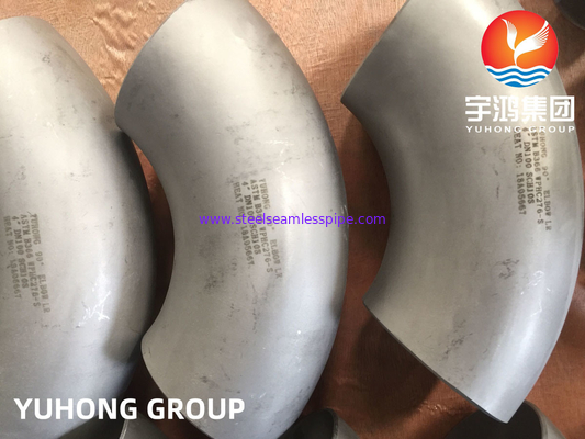 ASTM B366 C276 ข้อต่อท่อข้อศอกสแตนเลส B16.9 สำหรับแก๊สน้ำมัน