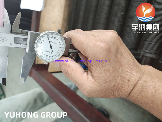 ASTM A179 G-Type Fin Tube Fin อะลูมิเนียม 1060 Embedded Finned Tube