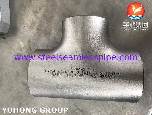 ข้อต่อท่อเหล็กเพล็กซ์เท่ากับที ASTM A815 S31803 B16.9 น้ำมันแลกเปลี่ยนความร้อน