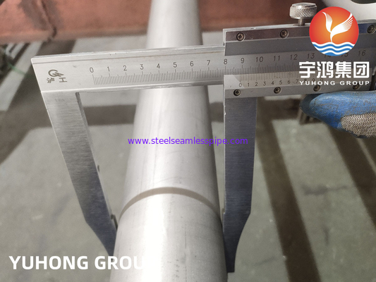 ASTM A790 UNS S32750 Super Duplex 304 316 ท่อไร้รอยเหล็กไร้สแตนเลสสําหรับการบําบัดน้ําเสีย