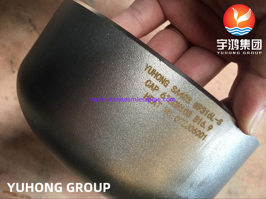 อุปกรณ์เชื่อมแบบ Cap Butt Weld B16.9 ASTM A403 WP316L-S เครื่องแลกเปลี่ยนความร้อนด้วยแก๊สน้ำมัน