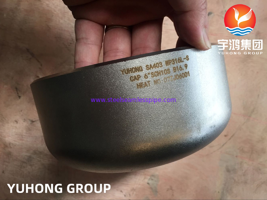 อุปกรณ์เชื่อมแบบ Cap Butt Weld B16.9 ASTM A403 WP316L-S เครื่องแลกเปลี่ยนความร้อนด้วยแก๊สน้ำมัน