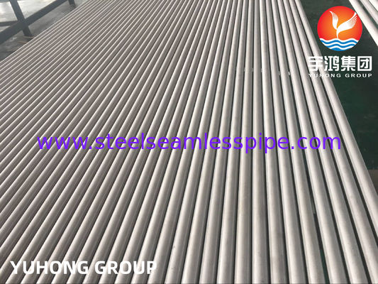 วัสดุท่อไร้สายเหล็กไร้สแตนเลส TP304 TP316 TP321 ความต้านทานต่อการกัดกร่อน เครื่องแลกเปลี่ยนความร้อน เครื่องเย็นอากาศ