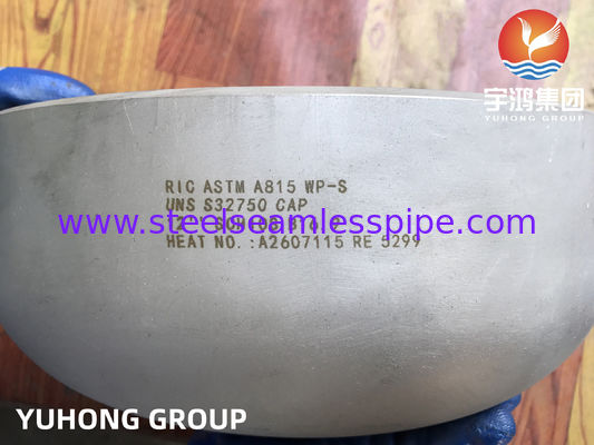 ASTM A815 S32750 / SAF 2507 ฝาครอบ, อุปกรณ์ท่อเชื่อมชนแบบซูเปอร์ดูเพล็กซ์ สำหรับแท่นขุดเจาะน้ำมันและก๊าซนอกชายฝั่ง