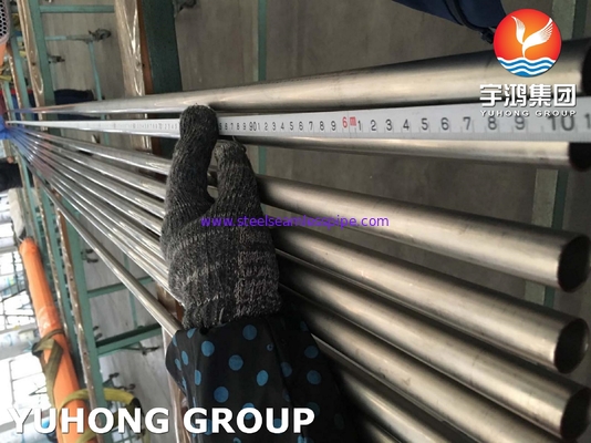 ASTM B338 Gr7 ท่อโลหะผสมไททาเนียมไร้รอยต่อและเชื่อมสำหรับเครื่องแลกเปลี่ยนความร้อนคอนเดนเซอร์