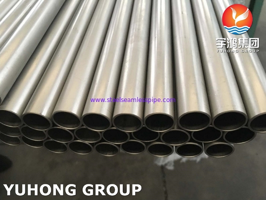 ASTM B338 Gr7 ท่อโลหะผสมไททาเนียมไร้รอยต่อและเชื่อมสำหรับเครื่องแลกเปลี่ยนความร้อนคอนเดนเซอร์
