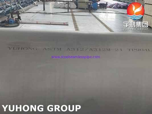 ASTM A312 TP904L หลอดเหล็กดัดเหล็กขนาดใหญ่สําหรับอุตสาหกรรมปิโตรเคมี