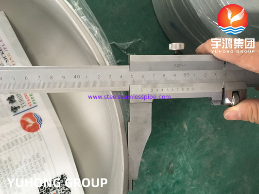 ฝาครอบสแตนเลส A403 WP304 / WP304L, ข้อต่อเชื่อมชน B16.9, สำหรับการผลิตภาชนะรับความดัน