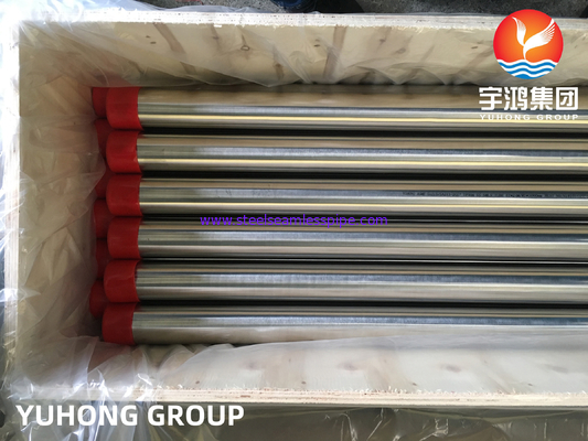 ASME SA213 TP304 ท่อสแตนเลสสแตนเลสไร้สาย ท่อสว่าง