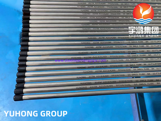ASTM A213 TP316L ท่อเรืองแสงเหล็กไร้สแตนเลส