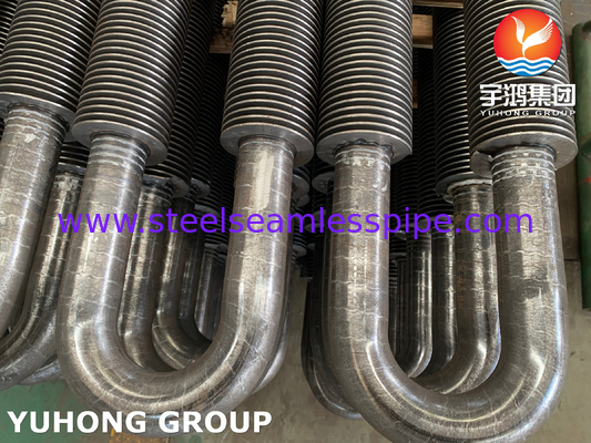 U Bend Fin Tube, ASTM A106 Gr. B ท่อปัดปัดความถี่สูงสําหรับเครื่องแลกเปลี่ยนความร้อน